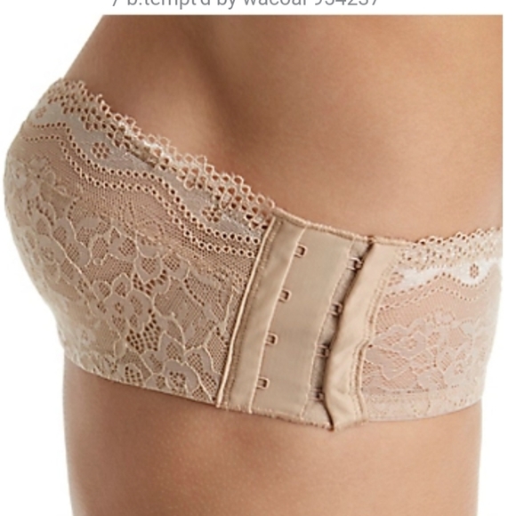B.tempt'd strapless bra, foam cups, hooks on side - Picture 3 of 3